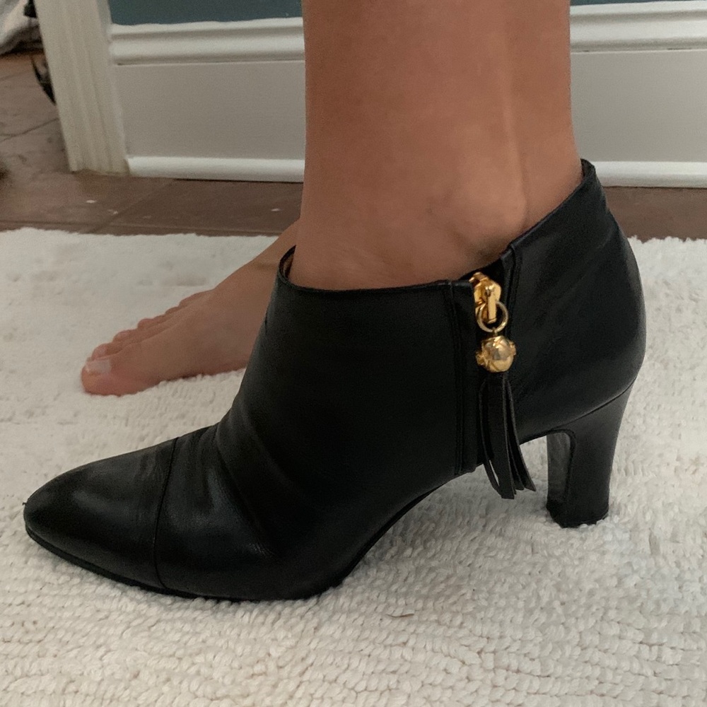 Black Vintage Chanel Tassel Booties - Picture 8 of 8